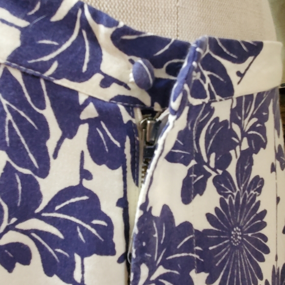 Free People Sundae Blue Floral Print Wide Leg Pants - Picture 10 of 16